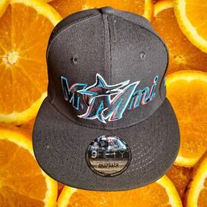 Miami Marlins New Era 9FIFTY‎ Cooperstown Collection Snapback Hat Baseball Cap